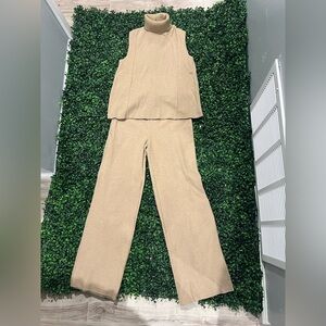 Zara Knit Beige Set Size Small